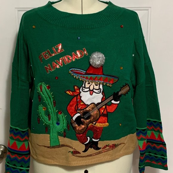 Ugly Christmas Sweater Feliz Navidad 